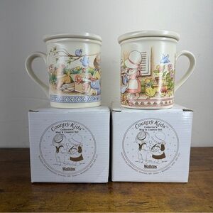 VTG Watkins Country Kids Collector's Mug set Dads Are Best & Mom's Special